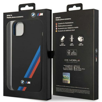 Futrollë telefoni BMW M Silicone, për iPhone 14 Plus 6.7", me logon M, e zezë