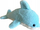 Lodër pelushi Beppe Little Dolphin, delfin 25 cm, seri ZOO, blu