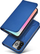 Kuti mbrojtëse flip Hurtel Magnet Card Case për Samsung Galaxy S23, me portofol, bëhet dhe si qëndrim, blu