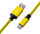 Kabllo spirale CableMod Pro, USB-C/USB-A, 1,5m, e verdhë