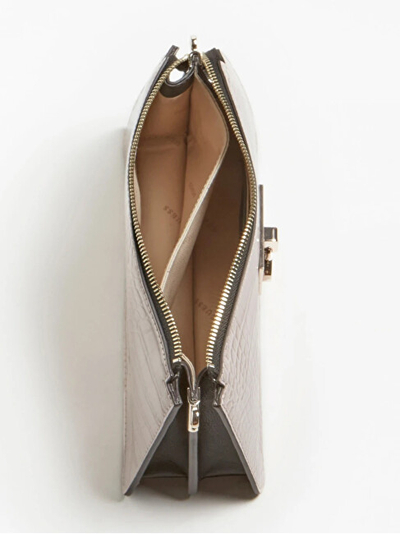 Çantë krahu Guess Stephi Mini Top Zip, e bardhë