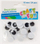Sy dekorativë vetëngjitës Craft with Fun, 18mm, 24 copë, të bardhë/zi