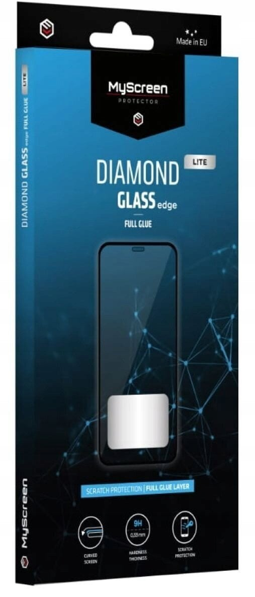 Xham mbrojtës MyScreen Diamond Glass Lite Edge, Google Pixel 10 Pixel 10 Pro, ngjitje e plotë, i zi