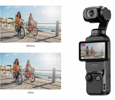 Lensë këndgjere K&F Concept KF01.2612, 112°, për DJI Osmo Pocket 3/4, e zezë