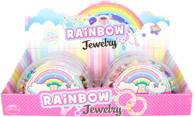 Set rruaza Icom Polska Beads In A Case, shumëngjyrëshe, për bizhuteri, Rainbow