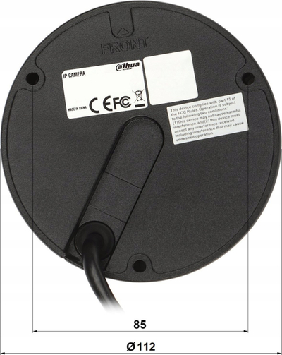 Kamerë IP Dahua IPC-HDBW3849E-AS-IL-0280B, 4K UHD, Smart Dual Light, e zezë
