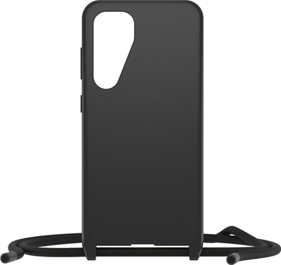 Mbulesë telefoni OtterBox Galaxy S24 React Series Necklace, kordon qafe, e zezë