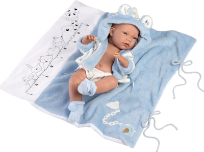 Bebe lodër Llorens Nico, 40cm, trup vinili, për banjo