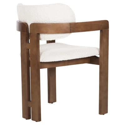 Karrige ngrënieje Lici 58,5×52×81 Hcm (HM18014.01), bardhë