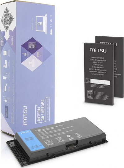 Bateri laptopi Mitsu Dell M6600 M6800, 11.1V, 4400mAh