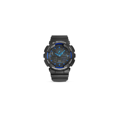 Ora dore Casio G Shock GA 100, kronometër, rezistente ndaj ujit 20 bar, e zezë