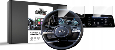 Foli mbrojtëse 2n1 Ceramic Film për ekranin e Hyundai Elantra CN7 8\", transparente