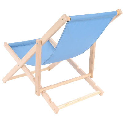 Karrige plazhi Royokamp prej druri ahu, paloset, me beze blu
