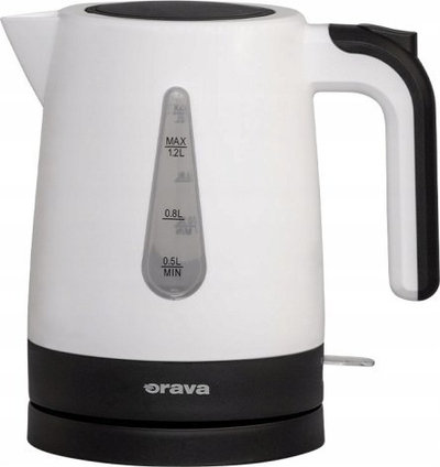 Ibrik elektrik Orava VK-2015, 1.2L, plastikë, bardh e zi