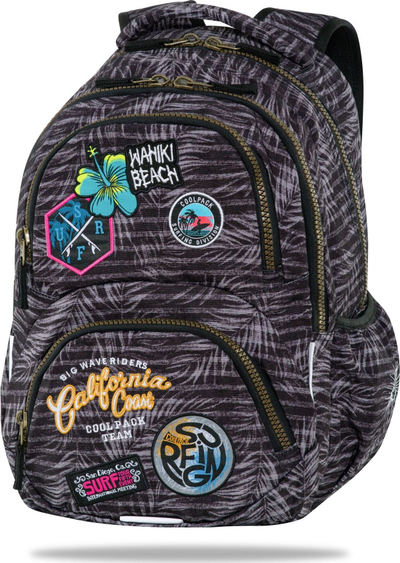 Çantë shkolle CoolPack Badges Dart G, 25L, me disa ndarje, gri