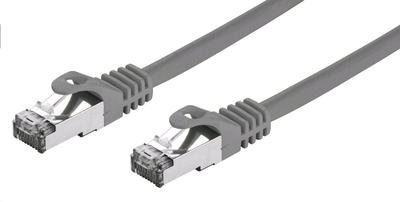Kabllo rrjeti C TECH CB PP7 15, Cat7 S FTP, 15m, gri