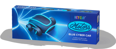 Set modelues Hey Clay Cyber Car, 70g, lodër makine, blu