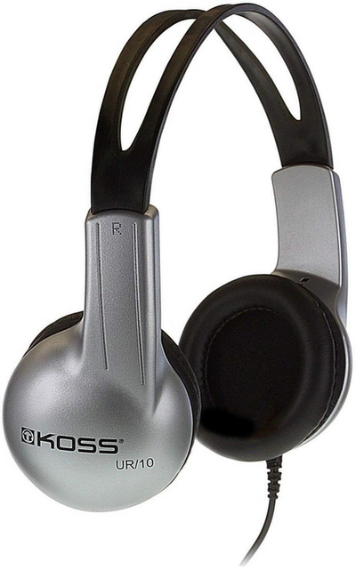 Kufje on ear Koss UR10, me kabllo, stereo, argjendi