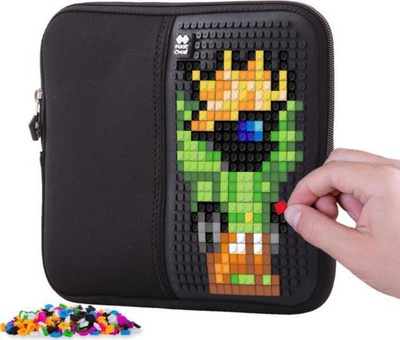 Penar Pixie Crew XL Pouch PXT-07-L24, me silikon për pikselë, me zinxhir, i zi