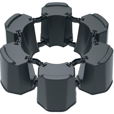 Bazë modulare për depozitë uji Waterform Modular Basecan Set, plastike, set me 25 copë, antracit