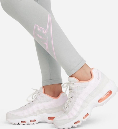 Легинси Nike Sportswear Favorites Jr DD6278-077, долги, за девојчиња, сиви