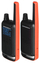 Radiolidhje walkie talkie Motorola TLKR T82, set 2 copë, rreze deri 10 km, portokalli
