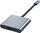 Adapter USB C Tech-Protect V1-HUB, 3 në 1, HDMI 4K, gri