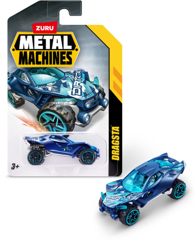 Lodër veturë metalike Roger Metal Machines S1 6708, die cast, për fëmijë 3+, shumëngjyrëshe