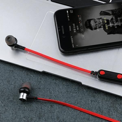 Kufje sportive Bluetooth Awei B923BL, magnetike, me mikrofon, të kuqe