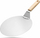 Set për pica Brunbeste 2935, lopatë çeliku inox 30 cm, prerëse picash me dorezë druri