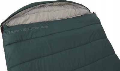 Qese gjumi Easy Camp Moon 200 Double, dyshe, sintetike, jeshile e errët