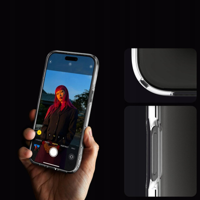 Mbulesë telefoni Spigen Crystal Hybrid, për iPhone 6.9" 2024, transparente