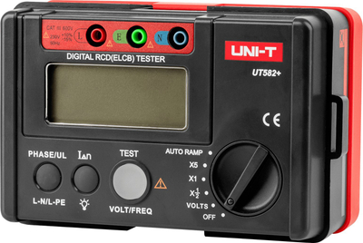 Testues RCD Uni-T UT582+, dixhital, 30 deri 600V, i kuq