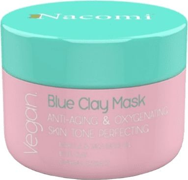 Maskë për fytyrë Nacomi Vegan Blue Clay, Anti Aging, Oxygenating, 50ml