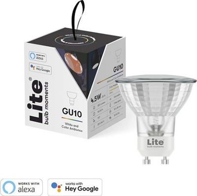 Llambë smart LITE BULB MOMENTS GU10, 4.5W, LED RGB dhe e bardhë, e bardhë