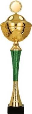 Kupë trofe Tryumf 9254/CP, 49cm, diametër 12cm, ari me jeshile