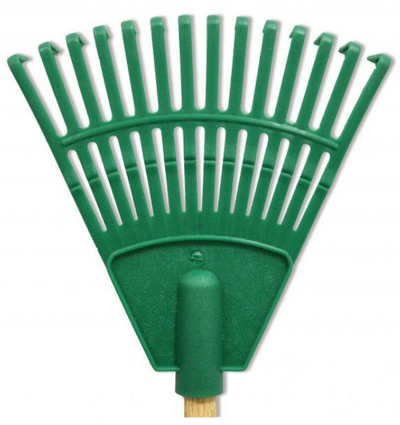 Grabujë kopshti HORTUS 0927010, 20 cm, 14 dhëmbë, plastike