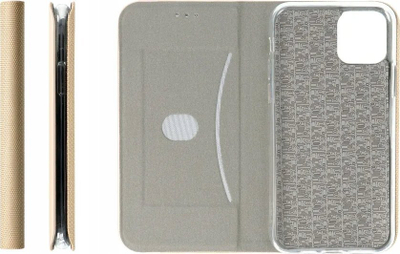 Kuti telefoni megaMOBILE SENSITIVE, flip cover për Samsung Galaxy S24 Ultra, ngjyrë e artë
