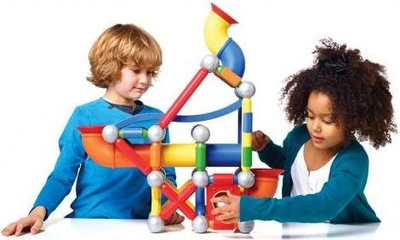 Set ndërtimi magnetik SmartMax Mega Ball Run, pistë për topa, 3+ vjeç, shumëngjyrësh