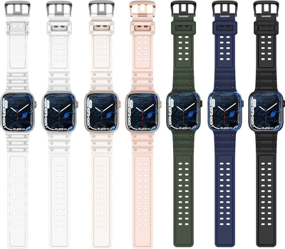 Rrip ore Apple Hurtel Strap Triple Protection, për Apple Watch 41 40 38 mm, navy blue