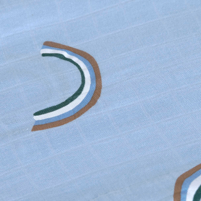 Pelenë mbështjellëse bebe LÄSSIG Swaddle, set 3 copë, fibër bambuje pambuk, 80x80cm, shumëngjyrëshe