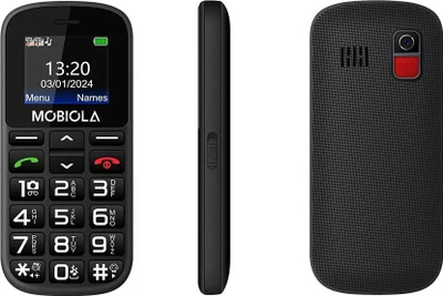 Едноставен GSM телефон, 2.2\" TFT, DualSIM, MicroSD, со стоечко полнач