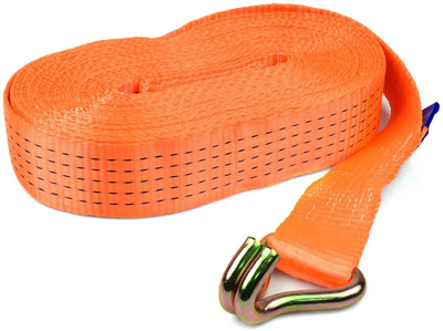 Rrip transporti me ratchet 5T 14m, gjerësi 50mm, portokalli
