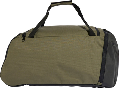 Çantë sportive Adidas Essentials 3 Stripes Duffel M, 51.5L, poliester i ricikluar, e zezë