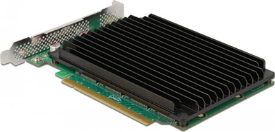 Kartë kontrolli Delock PCIe 90054, 4x NVMe M.2, PCIe 4.0 x16, e zezë