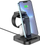 Karikues wireless Hoco Graceful CW43 3in1, USB C, për Apple, i zi
