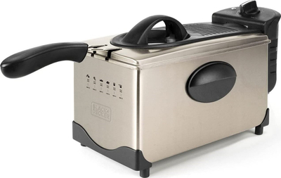 Friteuzë Black+Decker BXAFO1200E, 2100W, inox, ngjyrë argjendi