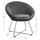 Kolltuk këmbë kryq velvet 74×64×79 cm (HM8468.01), gri