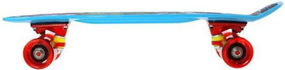 Skateboard Fishboard Crude Dragon, plastik, ABEC 7, blu