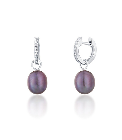 JwL Luxury Pearls Тркалезни Сребрени Обетки JL0733